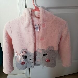 Little Lass Pink and Gray Kids Jacket